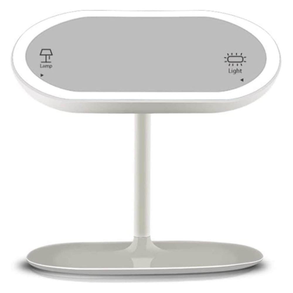 ArQray Led Makeup Mirror Vanity Mirror, Dual Use Rechargable Led Makeup Vanity Mirror with Lights Table Lights Lighted Mirror with t-Button