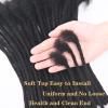 4 Inch 0.4cm Thickness Loc Extensions Human Hair 10 Strands Dreadlock Extensions Human Hair For Women Men 100% Full Handmade Permanent Loc Extensions Can Be Dyed And Bleached Curled (Natual Black) view 4