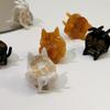 Mini Cat Hair Clip,Acetate Hair Clips,Small Hair Clip for Women,Pack of 3,White view 3