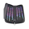 Eyelashes Tweezers Colorful Tweezer set of 6 with Black Case view 1