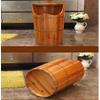 Foot Spas for Home Use Wood Foot Soaking Bucket Bucket Foot Spa Tub for Soaking Feet Massager Foot Tub Wood Foot Basin Tub Bucket Durable Foot Basin with Lid for Foot Bath Massage Spa (Color : A) view 3
