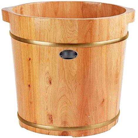 Scpantkend Foot Spas for Home Use Foot Washing Barrel, Footbath Barrel, Foot Bath Wooden Tub, Spa Massage Foot Tub, Foot Bath Barrel, Foot Relaxing, Pain Fatigue Relief