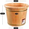 Scpantkend Foot Spas for Home Use Foot Washing Barrel, Footbath Barrel, Foot Bath Wooden Tub, Spa Massage Foot Tub, Foot Bath Barrel, Foot Relaxing, Pain Fatigue Relief view 2