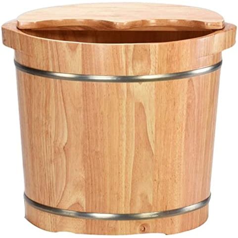 Scpantkend Foot Spas for Home Use Foot Bath Wooden Barrel Bathtub Household Foot Washing Bucket Chinese for Bucket Foot Bath Barrel Foot Tub with Lid Foot Spa Bath Massager