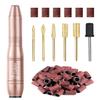 Subay Electric Nail File, Nail Drill Machine for Acrylic Gel Nails, Portable USB Nail Drill Kit Set with 6 Nail Drill Bits & 26 Sanding Bands for Home and Salon Use - Gold view 1