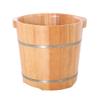 Katzowen Pedicure Foot Soak Wooden Foot Basin, Household Foot Bath, Foot Bath, Household Foot Bath, Foot Bath, Oak Barrel, Home Gift, 34cm Foot Spa Bath Massager view 1