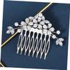 FRCOLOR 4pcs Rhinestone Hair Comb for Bride Elegant Lightweight Wedding Headpiece for Parties Photos Hair Accessories for Women view 2