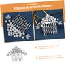 FRCOLOR 4pcs Rhinestone Hair Comb for Bride Elegant Lightweight Wedding Headpiece for Parties Photos Hair Accessories for Women view 3