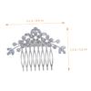 FRCOLOR 4pcs Rhinestone Hair Comb for Bride Elegant Lightweight Wedding Headpiece for Parties Photos Hair Accessories for Women view 4