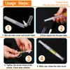10 Pack 3 ML Transparent Twist Pens, Empty Cuticle Nail Oil Pen with Brush Tip, Cosmetic Lip Gloss Containers Applicators Eyelash Growth Liquid Tube view 4
