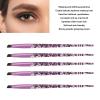 5pcs Eyebrow Brush, Premium Eye Brush, Glitter Handle Soft Hair Brow Hairline Brush, Eye Makeup Brushes for Eyeshadow and Brows, Professional Portable Cosmetic Tool view 2