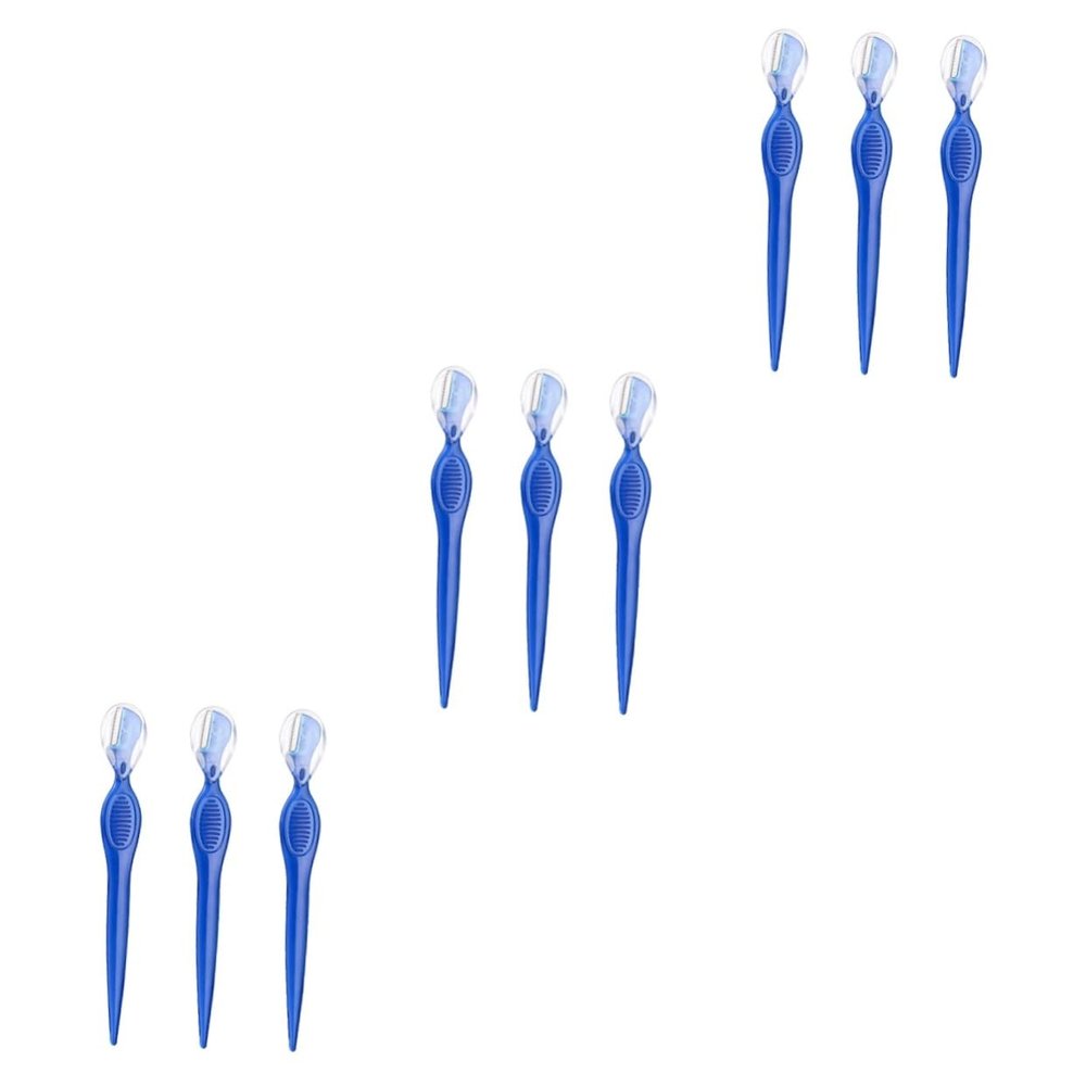 Beaupretty 9pcs Women Eyebrow Trimmers Precision Eyebrow Stainless Steel Beauty Tools Lightweight Non-Slip Grip