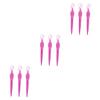 Beaupretty 9pcs Stainless Steel Eyebrow Lightweight Eyebrow Trimmers Non- Grip for Makeup Tools for Women and Girls Red view 1