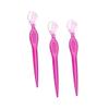 Beaupretty 9pcs Stainless Steel Eyebrow Lightweight Eyebrow Trimmers Non- Grip for Makeup Tools for Women and Girls Red view 2