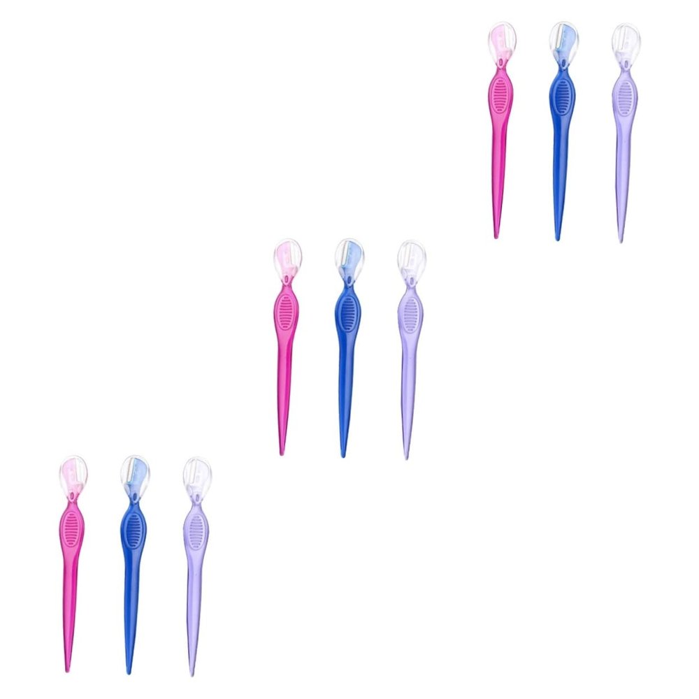 Beaupretty 9pcs Eyebrow Shaver for Women Eyebrow Razors and Trimmers Beauty Makeup Kit Lightweight Portable Each