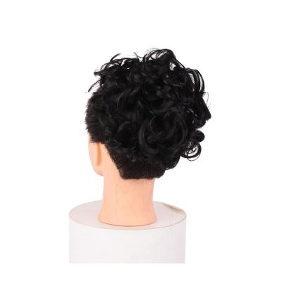 messy bun hair piece Short Messy Curly Dish Hair Bun Extension Synthetic Updo Hairpieces Hair Combs Clip in Ponytail Scrunchie Chignon Tray Ponytail Hair Piece for Women bun hair pieces for women ( Co