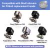 Pitbull Gold PRO/Pitbull Platinum Pro Replacement Blades - 16 Pack Compatible with Skull Shaver Heads view 2