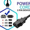 Marg AC in Power Cord Outlet Plug Cable for Crown XLi800 XLi2500 XLi1500 XLS602 XLS202 CTs1200 CTs2000 CTs3000 CTs4200 CTs8200 XLS402 XLS802 XLS2000 XTi2000 XLS2500 XLS1500 XLS1000 CTS600 XTI1002 view 4