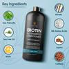 INFINA ESSENTIALS Biotin 2-in-1 Shampoo and Conditioner for Men & Women  Hair Thickening & Strengthening Shampoo with Saw Palmetto, Keratin, Caffeine & Vitamin E  Convenient Daily Use  16 fl oz view 2