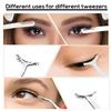 3pcs Eyelash Tweezers, 3 Styles Stainless Steel Eyebrow Tweezers to Apply Eyelash Extension Tweezers Multifunctional Lash Applicator Tool Tweezers for False Lashes Makeup(Silver) view 4