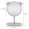 ArQray Led Makeup Mirror Makeup Mirror Illuminated Countertop Cosmetic Mirror, HD 90 Adjustable Rotation Princess Mirror faultless view 2