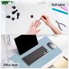 FOMIYES Nail Art Table Mat, Foldable Nail Art Hand Rest Pad, Soft Leather Manicure Mat for Arm Rest Cushion, Multifunctional Desk Mouse Pad view 4
