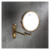 ARQRAY Cosmetic Vanity Mirror 360 Degree Swivel Vanity Mirror 8 Inch Makeup Mirror Wall Mount Retractable Folding Double Sided view 3