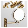 ARQRAY Cosmetic Vanity Mirror 360 Degree Swivel Vanity Mirror 8 Inch Makeup Mirror Wall Mount Retractable Folding Double Sided view 4