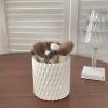 360 Rotating Makeup Brush Storage Bucket Dustproof Pen Holder Brush Beauty Brush Storage Box Ins Premium Storage Barrel Barrel Brush view 1
