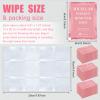 Ctosree 150 pcs Makeup Remover Wipes Bulk Individually Wrapped Makeup Wipes Single Makeup Remover Cloth Facial Cleansing Pads for Mascara Lipstick Oil Dirt Face Skin Travel Hotel(Pink) view 2