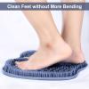 BESKAR Shower Foot Scrubber Mat with Non-Slip Suction Cups, Foot Spa Brush for Cleaning & Exfoliating Your Feet No Bend, Foot Points Reflexology Mat for Relax Your Feet view 2
