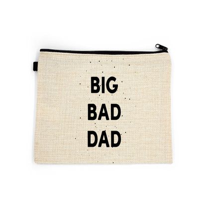 Dad Makeup Bag, Gift for Dad, Big Bad Dad, Dad Cosmetic Bag, Toiletry Bag, Birthday Gift For Her, Makeup Bag For Men, Christmas Gift Bag