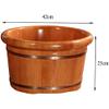 ENWIND Foot Bath Spa Foot Bath Barrel Solid Wood Creative Massage Point Design Natural Thickening Foot Bath Water Wood Bathtub Home Bottom view 2
