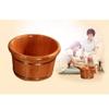 ENWIND Foot Bath Spa Foot Bath Barrel Solid Wood Creative Massage Point Design Natural Thickening Foot Bath Water Wood Bathtub Home Bottom view 3
