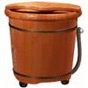 ENWIND Foot Bath Spa Heightened Foot Bath Barrel Household Wooden Foot Tub with Lid and Massage Acupuncture Points Household with Cover Massage Sleep Improve (Size : 36) view 1