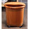 ENWIND Foot Bath Spa Heightened Foot Bath Barrel Household Wooden Foot Tub with Lid and Massage Acupuncture Points Household with Cover Massage Sleep Improve (Size : 36) view 3