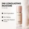 CARSLAN Lasting Moisture Foundation, 24H Longlasting Medium Coverage Dewy Finish Face Makeup, Poreless, Lightweight, Waterproof, Oil Free Liquid Foundation, P01 view 3