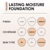 CARSLAN Lasting Moisture Foundation, 24H Longlasting Medium Coverage Dewy Finish Face Makeup, Poreless, Lightweight, Waterproof, Oil Free Liquid Foundation, P01 view 4