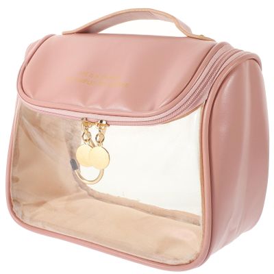 Cabilock Travel Makeup Organizer Bag Clear Toiletry Storage Capacity for Easy Viewing for Travel and Home Use
