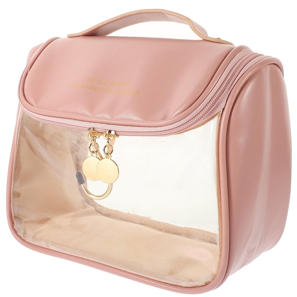 Cabilock Travel Makeup Organizer Bag Clear Toiletry Storage Capacity for Easy Viewing for Travel and Home Use