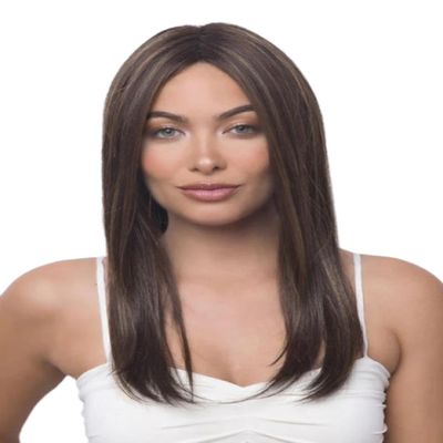 Bundle - 2 Items: Harper Wig by Rene of Paris (item #1), Christy's Wigs Q & A Booklet (item #2) - Color: ICED MOCHA-R