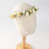 KorViSHOW Yellow Flower Crown Headband - Fairy Floral Headpiece Renaissance Flower Crown for Women Girls Weeding Birthday Party Cosplay Photo Prop view 2