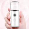 Nano Facial Mist Sprayer Mini Handy Cool Mist Sprayer with USB Atomization Facial Steamer for Face Moisturizing, Eyelash Extensions, Makeup (White) view 3