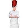 SUNRISE Kitchen Supply Red Hibachi Chef Hat with Tie on Black Japanese Headband (w/Headband Victory) view 2