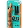 BIC BodyMark Temporary Tattoo Markers for Skin, Henna Vibes, Flexible Brush Tip, 2-Count Pack of Assorted Colors, Skin-Safe*, Cosmetic Quality view 1