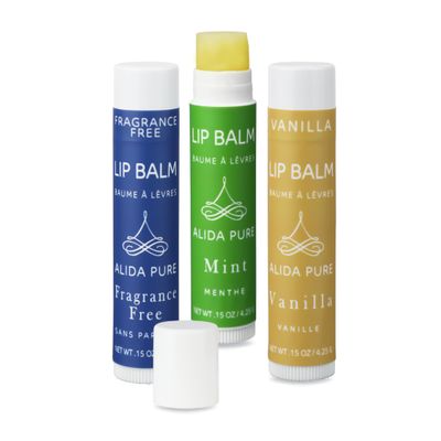 ALIDA PURE Favorites Lip Balm Collection, Vegan Set, Bees Wax Free, Coconut Oil Free, with Organic Jojoba and Avocado Oil, Vitamin E, Natural Moisturizer For Dry Cracked Lips, 3 Tube Set