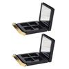 Beaupretty 2pcs Trimmed Empty Eyeshadow Organizers Portable Makeup Containers for for Eyeshadow Blush Lipstick view 1