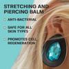 BASE LABORATORIES Ear Stretching Balm For Ear Gauges | Ear Stretching Balm For Earlobe Stretching & Preparation | All Natural Piercing Aftercare With Shea Butter & Eucalyptus Oil | 1.7 oz view 3