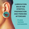 BASE LABORATORIES Ear Stretching Balm For Ear Gauges | Ear Stretching Balm For Earlobe Stretching & Preparation | All Natural Piercing Aftercare With Shea Butter & Eucalyptus Oil | 1.7 oz view 4