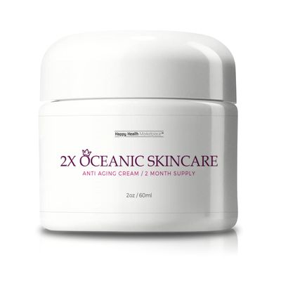 2X Oceanic Skincare Cream - Anti Aging Cream 2 Month Supply - Collagen & Vitamin Infused Nourishing Anti Aging Face Cream - Reduce Wrinkles Appearance - Improve Age Spots & Redness - Help Repair Skin